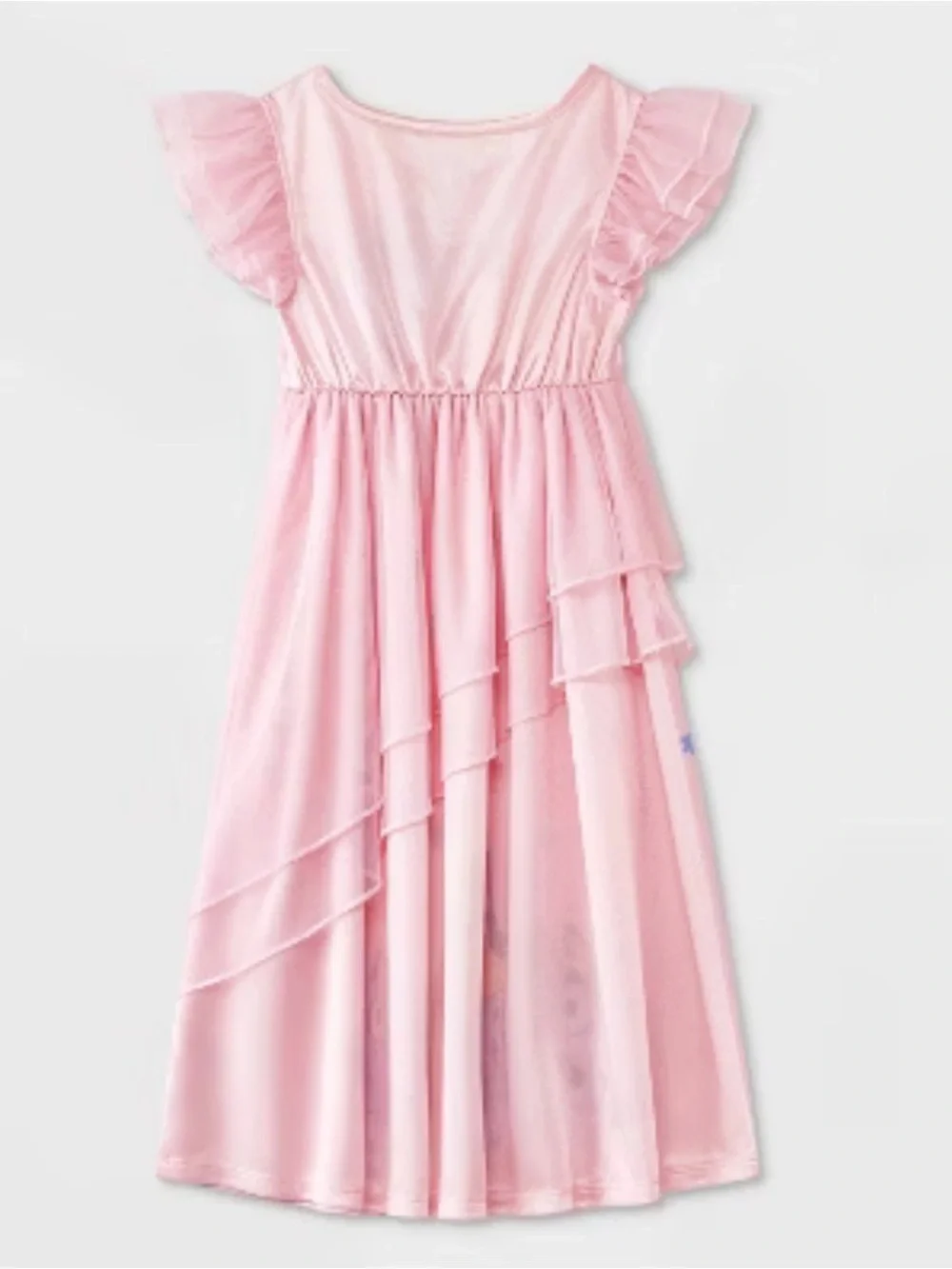 Girls' Pink Character Flutter-Sleeve Nightgown Size 4T